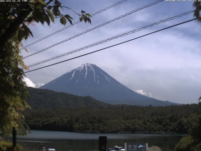 西湖からの富士山