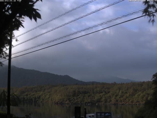 西湖からの富士山