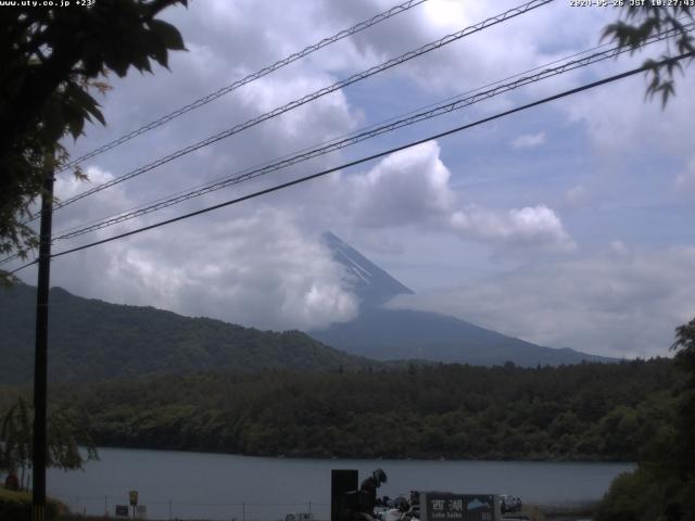 西湖からの富士山