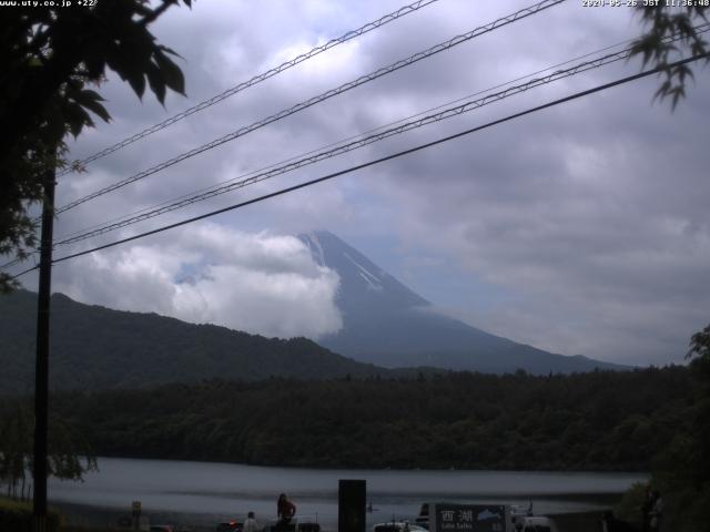 西湖からの富士山