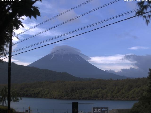 西湖からの富士山