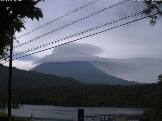 西湖からの富士山