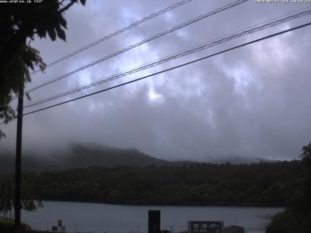 西湖からの富士山