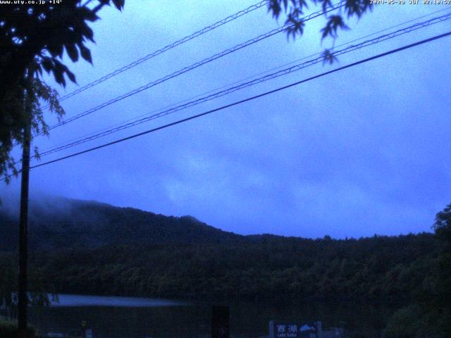 西湖からの富士山