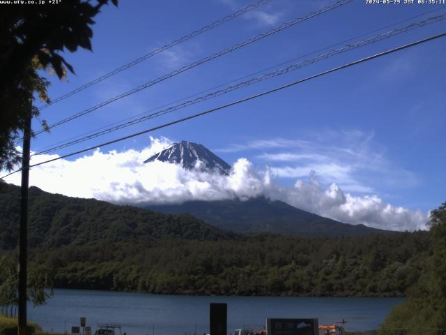 西湖からの富士山