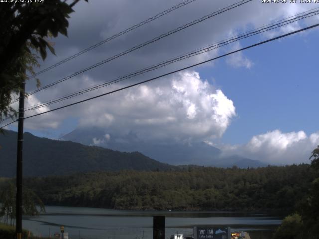 西湖からの富士山