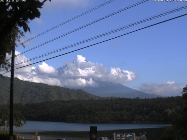 西湖からの富士山