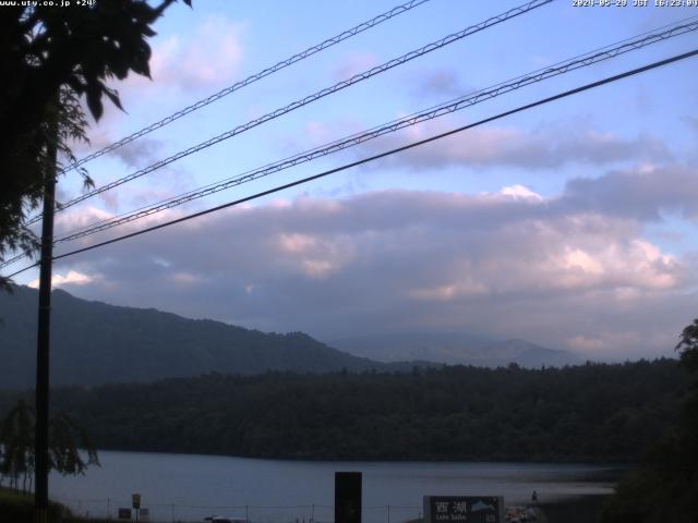 西湖からの富士山