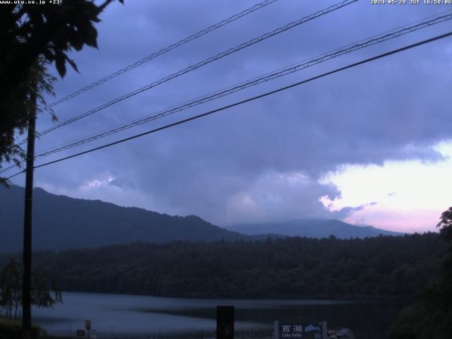 西湖からの富士山