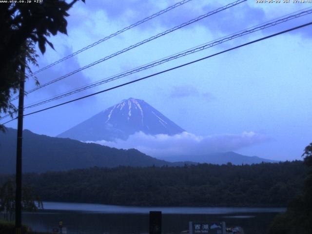 西湖からの富士山