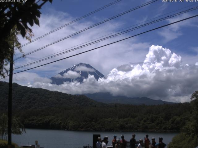 西湖からの富士山