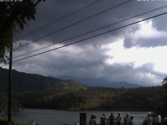 西湖からの富士山