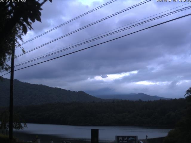 西湖からの富士山