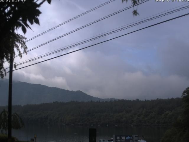 西湖からの富士山