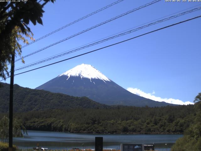 西湖からの富士山