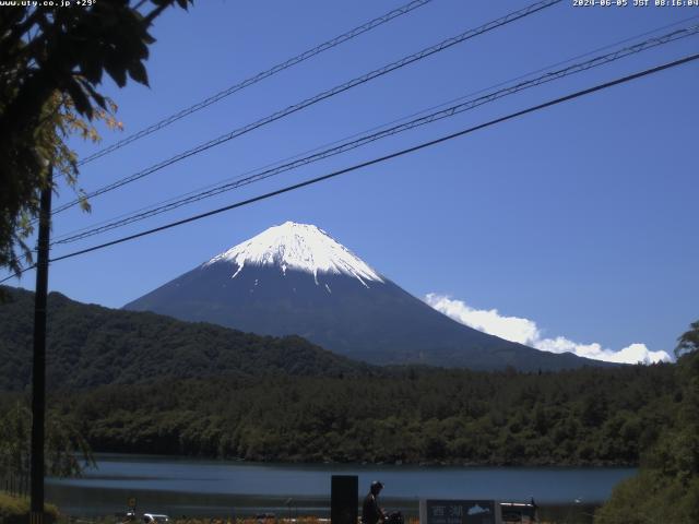 西湖からの富士山