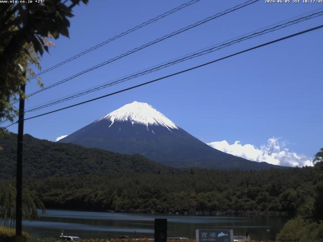 西湖からの富士山