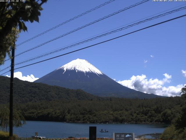 西湖からの富士山