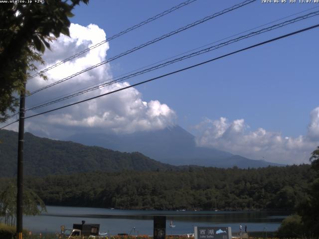 西湖からの富士山