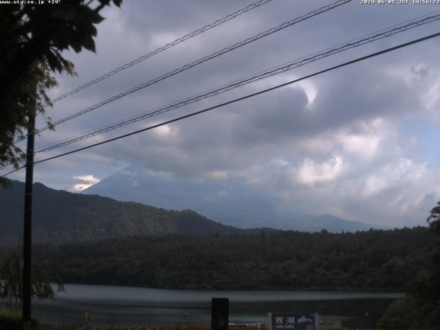 西湖からの富士山