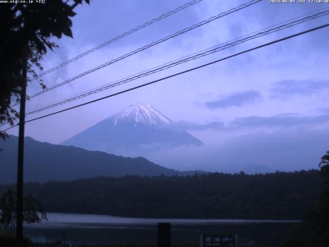 西湖からの富士山