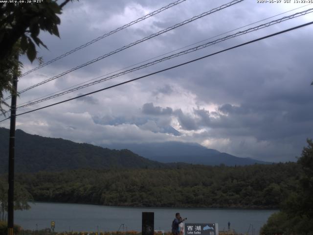 西湖からの富士山