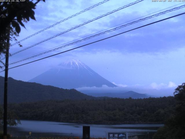 西湖からの富士山