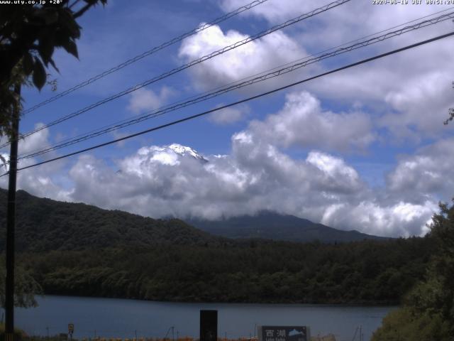 西湖からの富士山