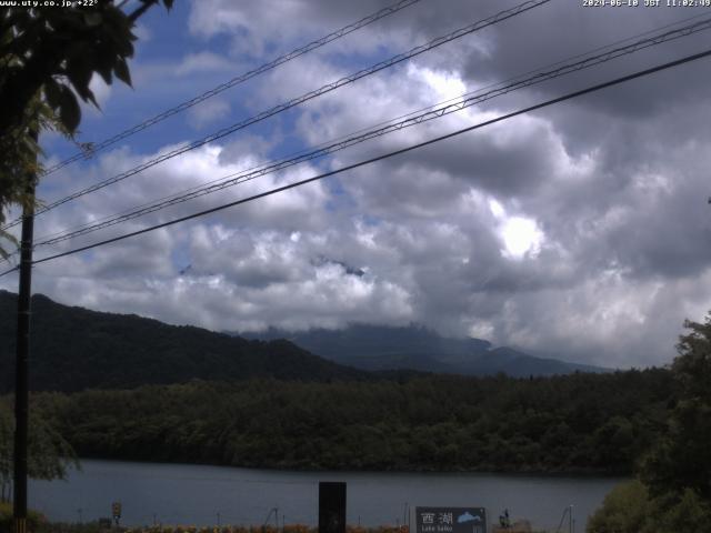 西湖からの富士山