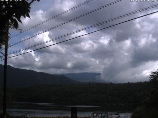 西湖からの富士山