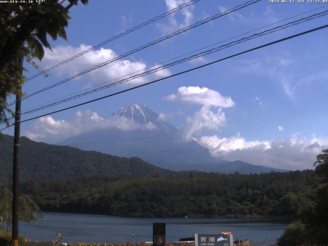 西湖からの富士山