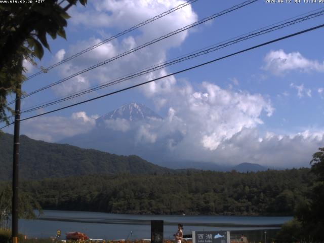 西湖からの富士山