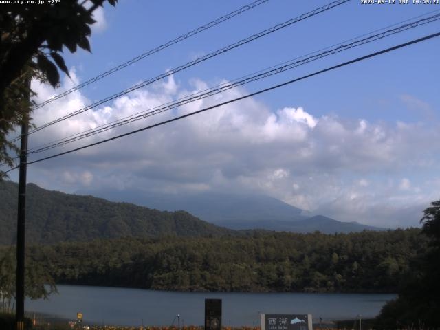 西湖からの富士山