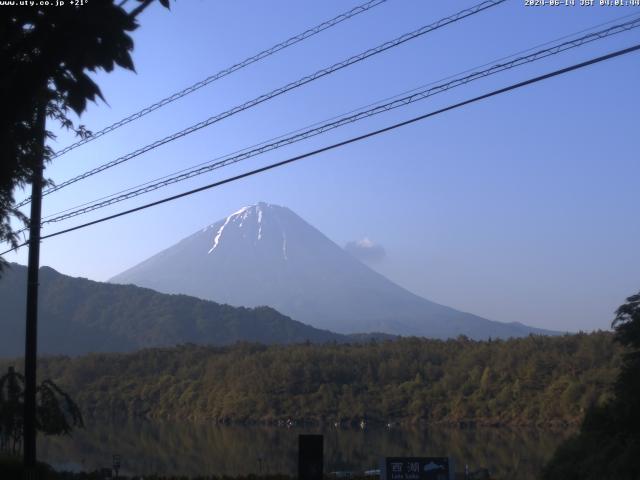 西湖からの富士山