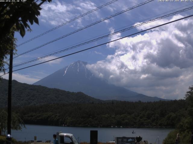 西湖からの富士山