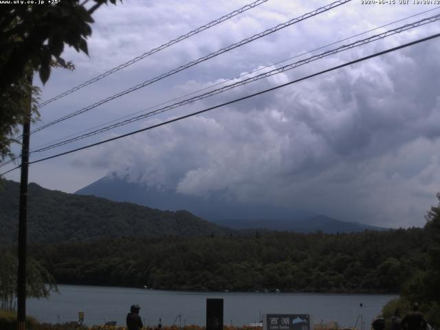 西湖からの富士山