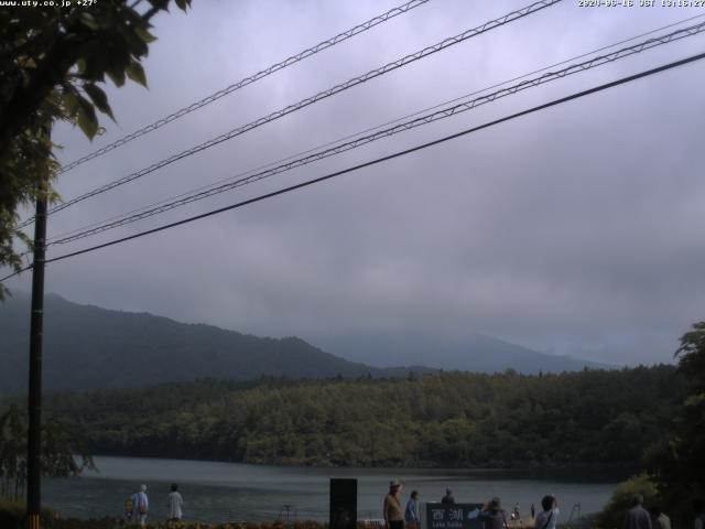 西湖からの富士山