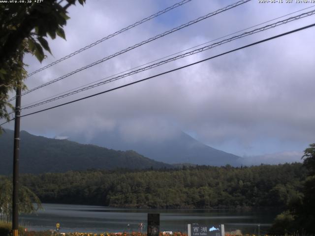 西湖からの富士山