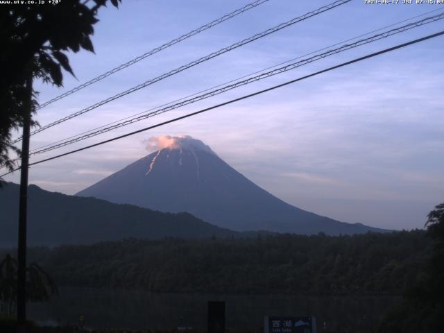 西湖からの富士山