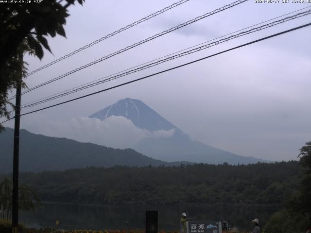 西湖からの富士山