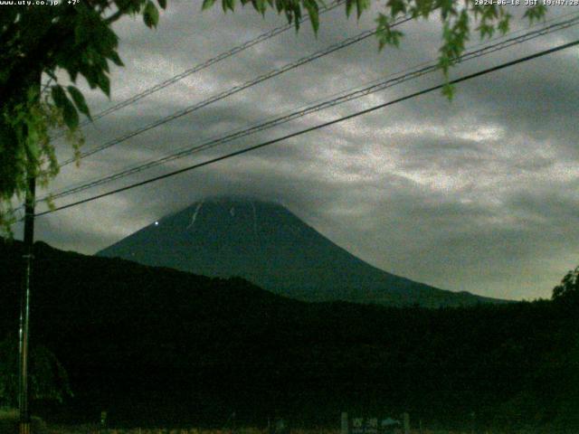 西湖からの富士山