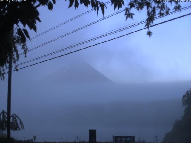 西湖からの富士山