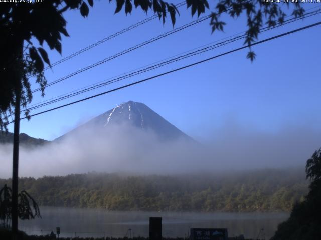 西湖からの富士山