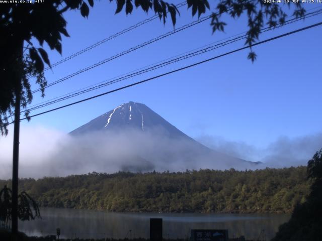 西湖からの富士山