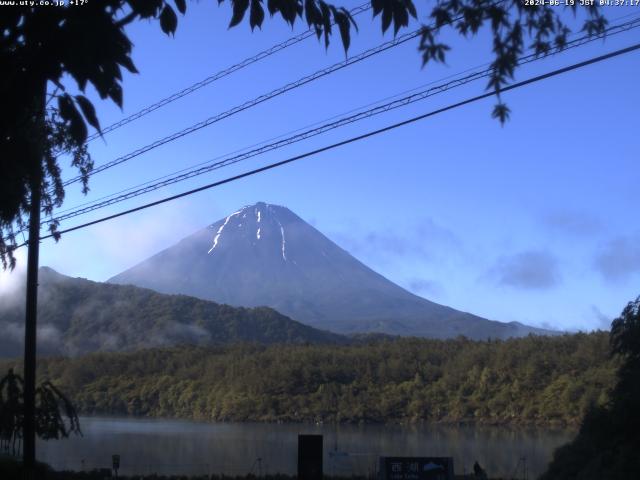 西湖からの富士山