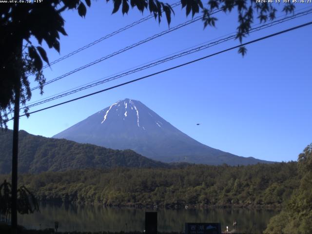 西湖からの富士山