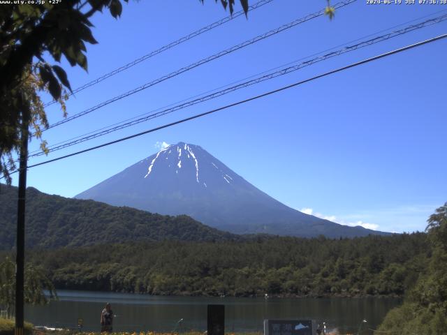 西湖からの富士山