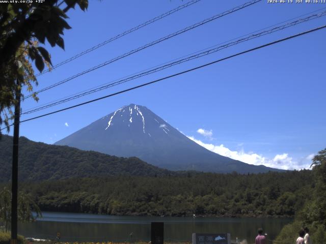 西湖からの富士山