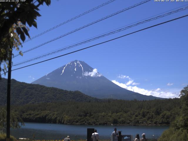 西湖からの富士山