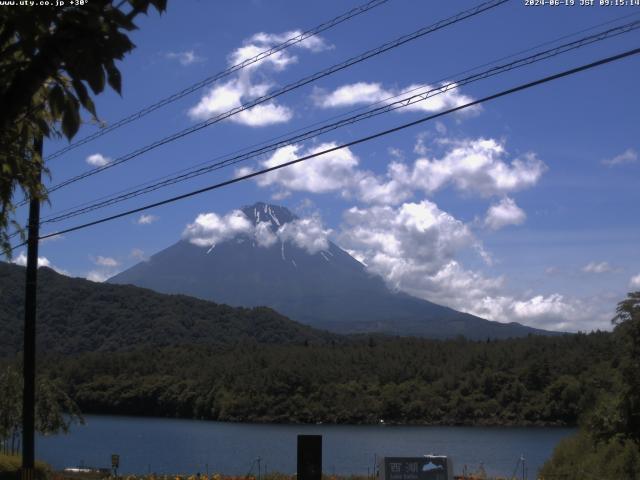 西湖からの富士山